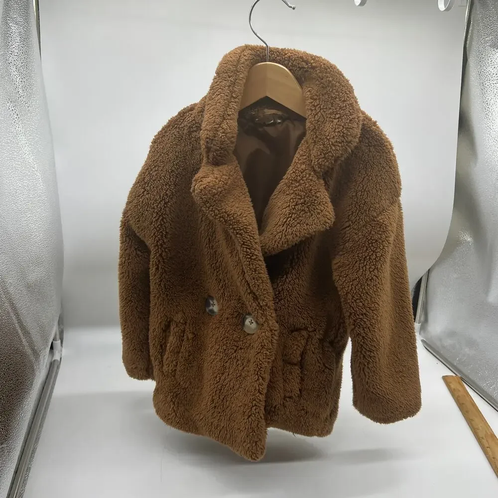 Jessica Simpson Plush Teddy Faux Fur Jacket Size 4T